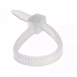 Кабельная нейлоновая хомут-стяжка REXANT 100x3,6 мм, белая 07-0100-4