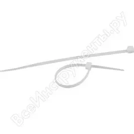 Кабельная стяжка эра упак. 100 штук, 5x300, белый, морозостойкая noks049 б0043918