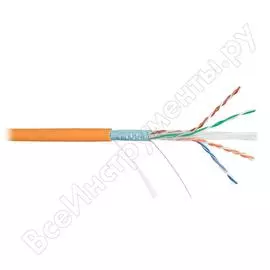 Кабель nikolan f/utp 4 пары, оранжевый, 100м nkl 4241c-or