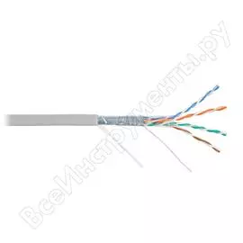 Кабель nikolan f/utp 4 пары, серый, 100м nkl 4201a-gy