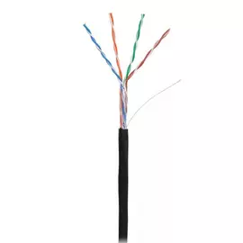 Кабель nikomax u/utp 4 пары, кат.5e, одножильный 100м nkl 4601b-bk