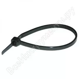 Кабельные стяжки черного цвета haupa устойчив к воздействию уф-лучей, 96x2.5 мм, 100 штук 262600