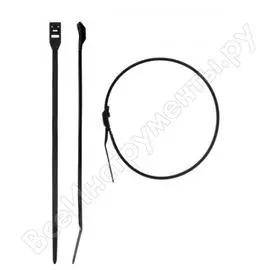 Нейлоновые кабельные стяжки ЗУБР КОБРА 30935-46-205