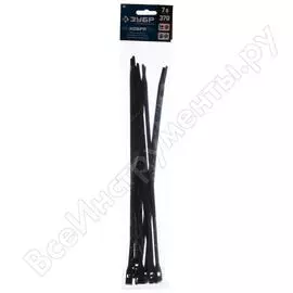 Нейлоновые кабельные стяжки ЗУБР КОБРА 30935-76-370