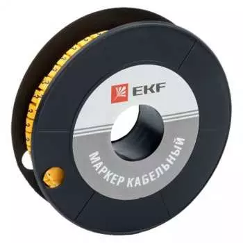 Кабельный маркер EKF ЕС-3 plc-KM-6-3