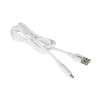 Кабель ProMega u28, 2,4a, 1м, usb - lightning, tpe, силикон, белый 1639348