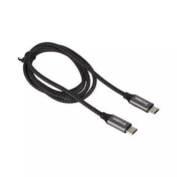 Кабель ProMega u178, 100w, 5a, 1м, type-c to type-c, for macbook, черный 1639361