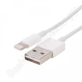 Кабель rexant для iphone 5/6/7 моделей с 2-х сторонним разъемом usb 1м белый 18-0121