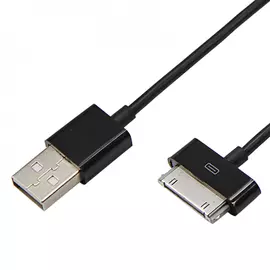 Кабель rexant usb для iphone 4/4s 30 pin шнур 1м черный 18-1124