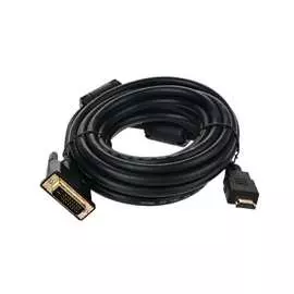 Кабель telecom hdmi to dvi-d dual link /19m -25m/ 5м, 2 фильтра, cu cg481f-5m