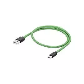 Кабель typec gcr 1.0m зеленый нейлон 28-28 awg viv51i744
