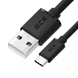 Кабель usb 2.0 am-cm gcr 0,3m черный vivuci1am-bb2s-0.3m