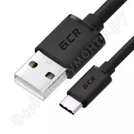 Кабель usb 2.0 am-cm gcr 1,0m черный vivuci1am-bb2s-1.0m