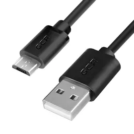 Кабель usb 2.0 am-microb 5pin gcr 0,3m черный vivuai8mcb6-bb2s-0.3m
