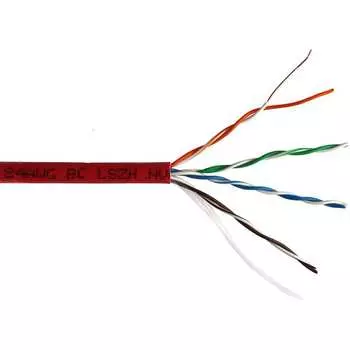 Кабель UTP LANMASTER LAN-5EUTP-LSZH-RD