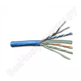 Кабель utp lanmaster 4 пары, кат. 6, синий, 305м в кат., lan-6eutp-bl