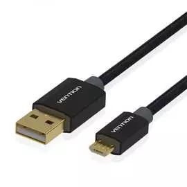 Кабель vention usb 2.0 am/micro b 5pin, тканевая оплетка - 0,5 м cadbd