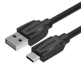 Кабель vention usb type c m/usb 2.0 am black edition - 1м. vas-a46-b100
