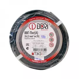 Кабель ввг-пнг dori 2х1,5 10м гост 17549