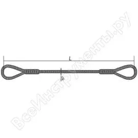 Канатный петлевой строп заплетка кантаплюс скп-10.0/4.0м