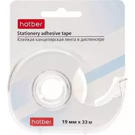 Канцелярская клейкая лента Hatber 049095
