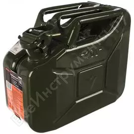 Канистра стальная усиленная, крышка с фиксатором 10 л для гсм автоdело 42810 15619