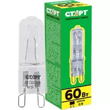 Капсульная галогенная лампа СТАРТ G9 220V 60W CL