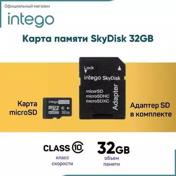 Карта памяти INTEGO skydisk 32gb SD-032
