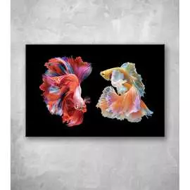 Картина на стекле ООО Оптион РЫБКИ СИАМ 81252