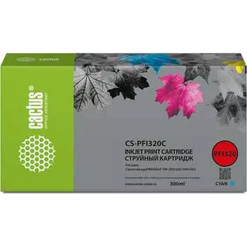 Картридж струйный для Canon imagePROGRAF TM-200/TM-200 MF Cactus CS-PFI320C PFI-320C 1746001