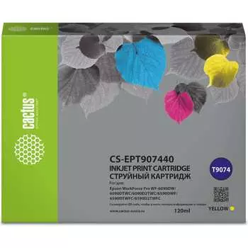 Картридж струйный для Epson WorkForce WF-6090DW/WF-6590DWF Cactus CS-EPT907440 T9074 1745988