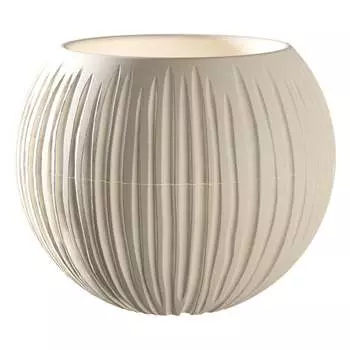 Кашпо bmc КШ-9526 Сфера диаметр 13.5 см, высота 16 см, 1.7 л, кремовое 065941