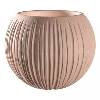 Кашпо bmc КШ-9635 Сфера диаметр 13.5 см, высота 16 см, 1.7 л, фраппе 067473