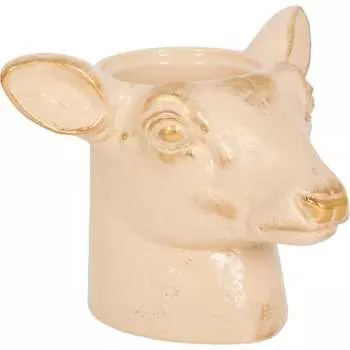 Кашпо для цветов BOGACHO Олень Эклер 22721/кремовый