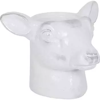 Кашпо для цветов BOGACHO Олень Эклер 22721/белый