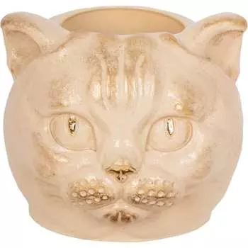 Кашпо для цветов BOGACHO Кот Данди 22723/кремовый