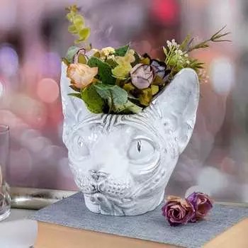 Кашпо для цветов BOGACHO 22942/белый