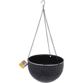Кашпо для цветов Добросад подвесное, пластиковое 351-922