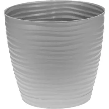 Кашпо IDEA ДЮНА D180 мм, 3 л, с поддоном М 3069 М 3069 Серый