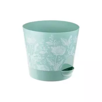 Кашпо IDEA НИКА ДЕКО D120мм, 0,8л, с прикорневым поливом, М 3076 М 3076 маки