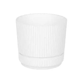 Кашпо IDEA СТРИП D140 мм, 1.3 л, с подставкой М 3246 М 3246 белый