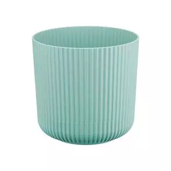 Кашпо IDEA ВЕЛЬВЕТ D140 мм, 1.6 л, с пристегнутым поддоном М 3180 Морская М 3180 Морская волна