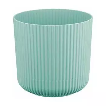 Кашпо IDEA ВЕЛЬВЕТ D160 мм, 2.5 л, с пристегнутым поддоном М 3181 морская М 3181 морская волна