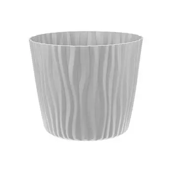 Кашпо IDEA ВОЛНА D250 мм, 8 л, с вкладышем М 3190 М 3190 Серый