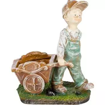 Кашпо PARK Мальчик с тележкой 169462