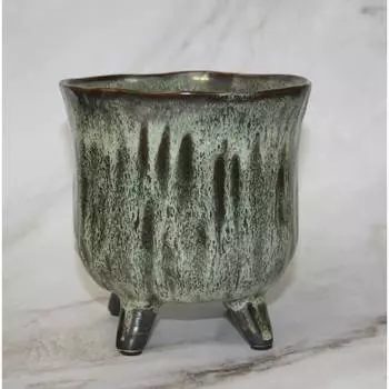 Кашпо SCHEURICH Kbel Bonsai reactive green 65455