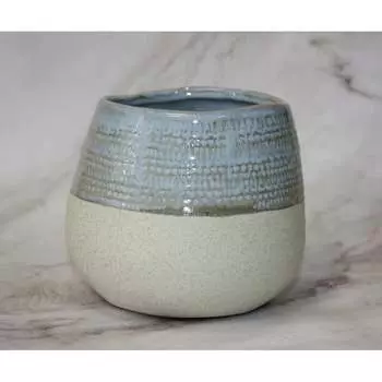 Кашпо SCHEURICH Kbel Mica lightblue grey 63972