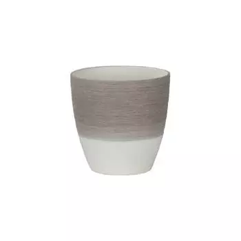 Кашпо SCHEURICH 650 Espresso Cream керамика, высокое, диам. 15 см, кофе 059092