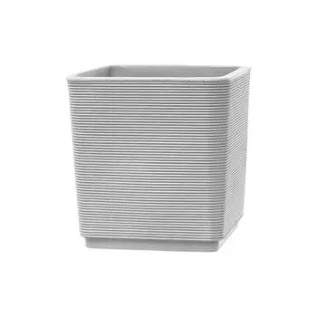 Кашпо Teraplast THAR HARENA 38x38х39.8 см, светло-серое DOT FOG 37473038302