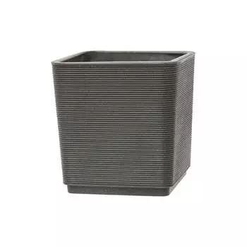 Кашпо Teraplast THAR HARENA 38x38х39.8 см, темно-серое DOT ASH 37473038303